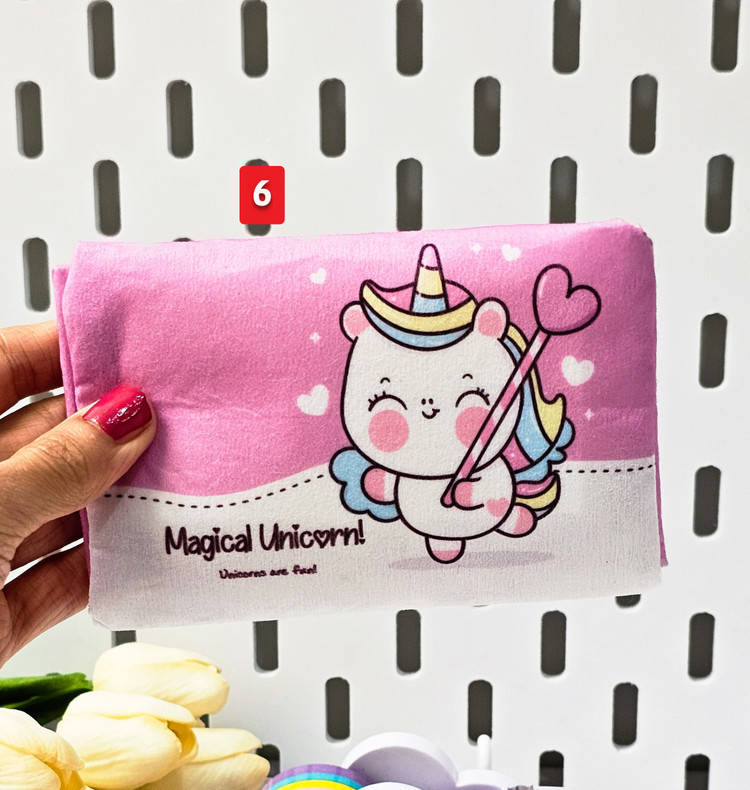 جادستمال کاغذی پارچه ای فانتزی یونیکورن