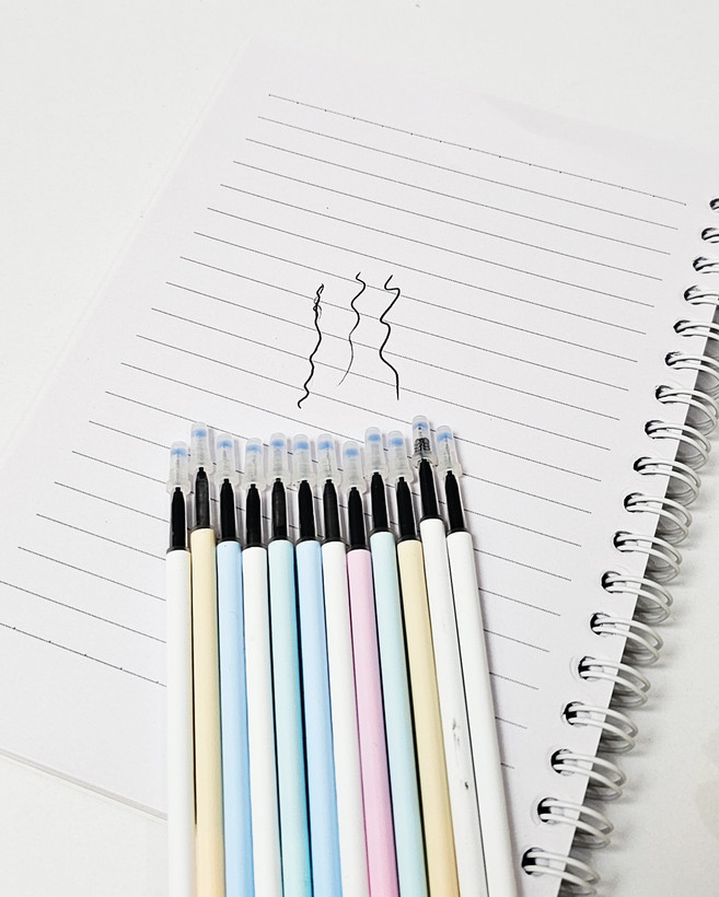 تست یدک رواننویس رنگ جوهر مشکی