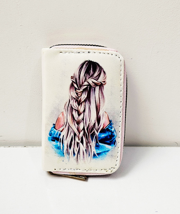 جاکارتی چرمی فانتزی طرح دختر سفید