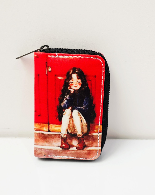 جاکارتی چرمی فانتزی طرح دختر قرمز