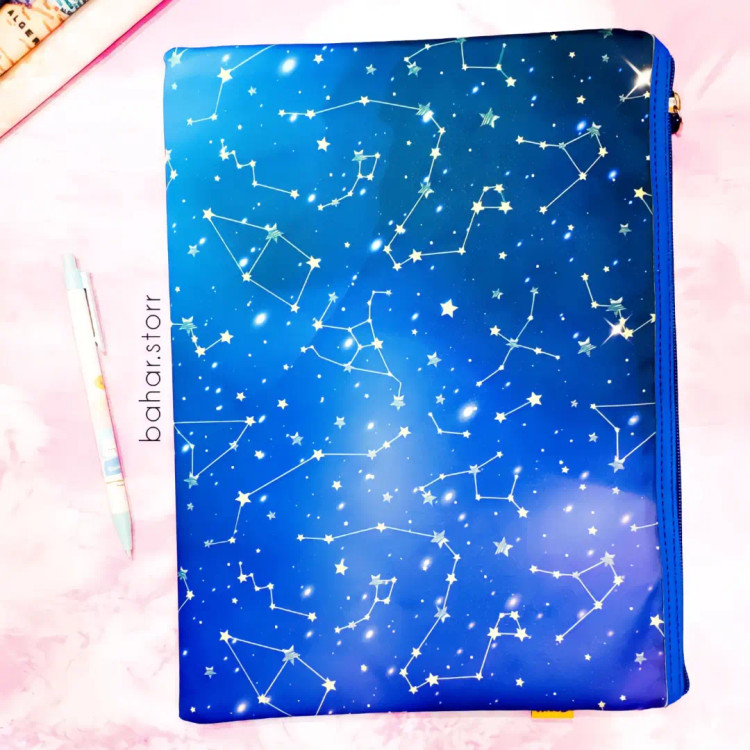 کاور فانتزی پارچه ای برند سویل a4 طرح کهکشانی