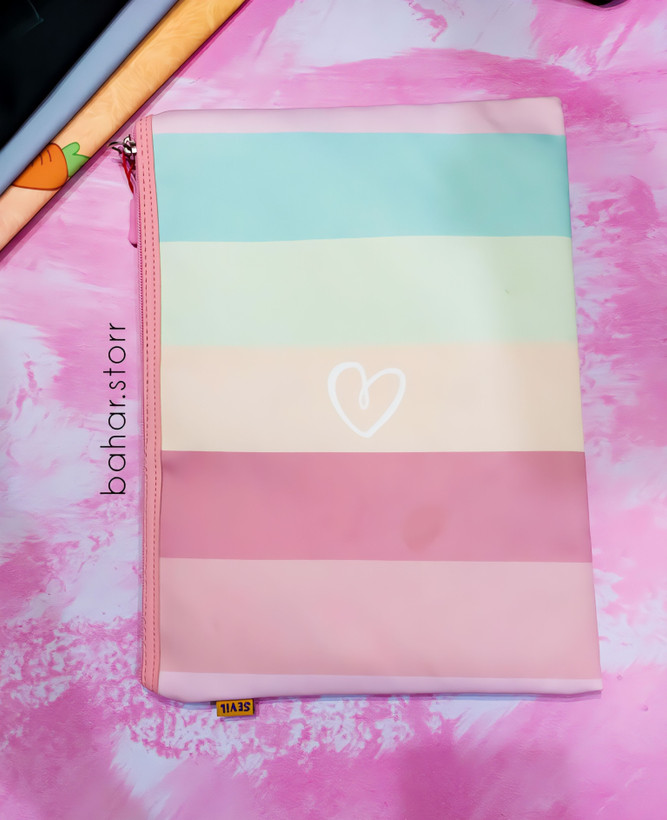 کاور فانتزی پارچه ای برند سویل a4 طرح رنگی رنگی