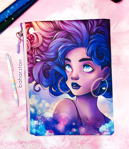 کاور فانتزی پارچه ای برند سویل a4 طرح دختر