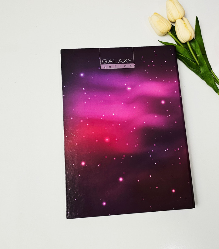 کلاسور ۲۶ حلقه فانتزی طرح کهکشان صورتی