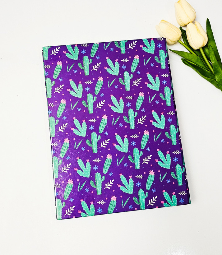 کلاسور ۲۶ حلقه فانتزی طرح کاکتوس