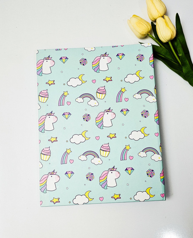 کلاسور ۲۶ حلقه فانتزی طرح یونیکورن