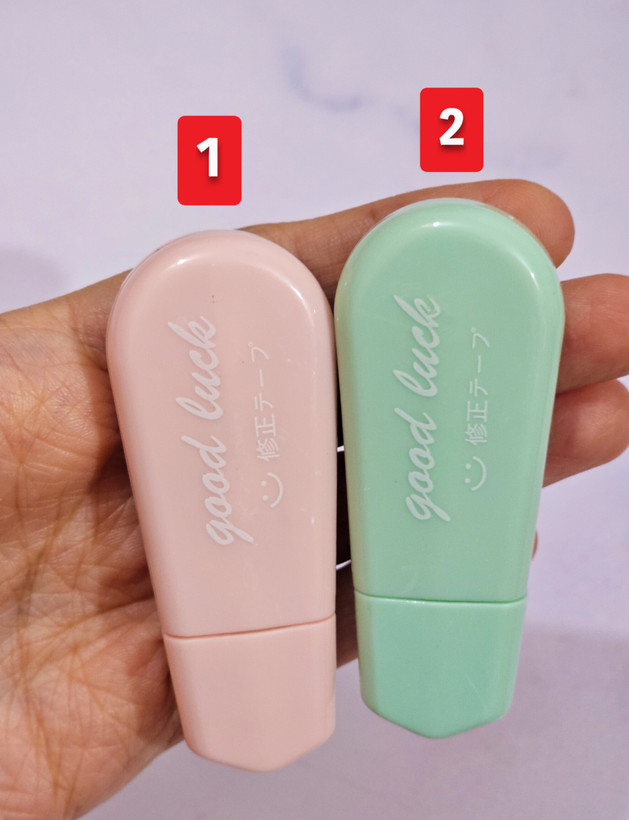 غلطگیر نواری پاستلی رنگ صورتی و سبز