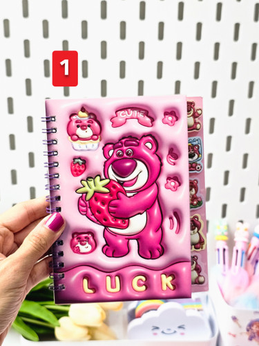 دفترچه استیکری خرس لاتسو