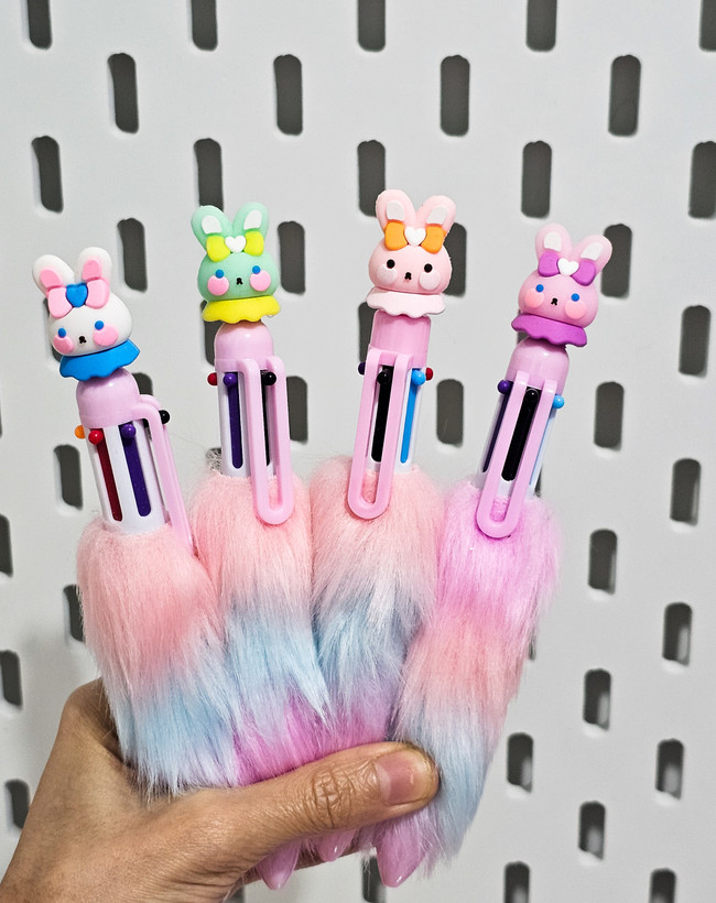 خودکار ۶ رنگ پشمالو خرگوش