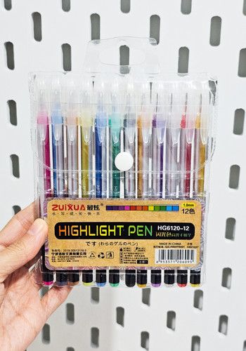 خودکار اکلیلی ۱۲ رنگ برند zuixul