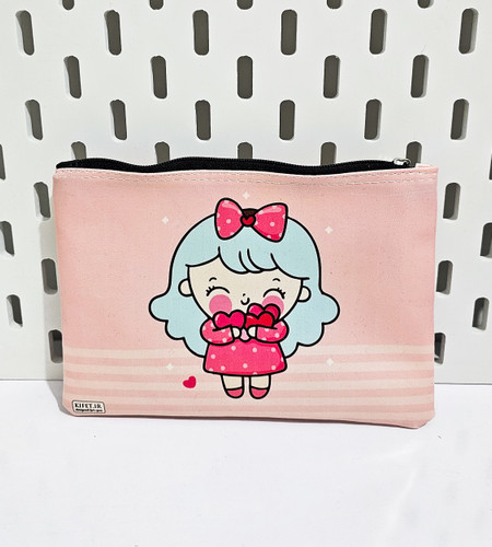 کاور چرمی فانتزی a5 طرح دختر گلبهی