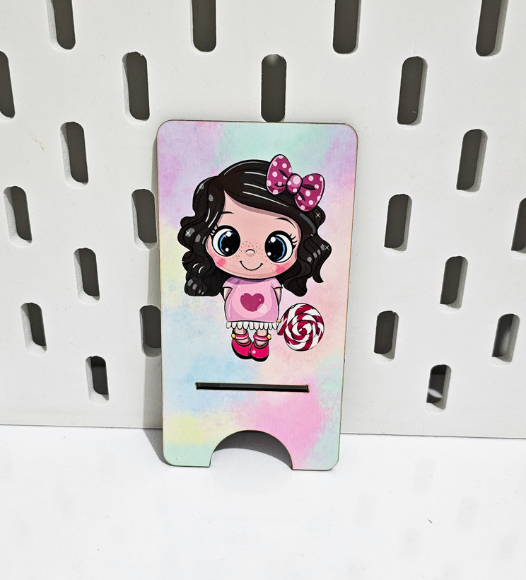 استند موبایل طرح دختر