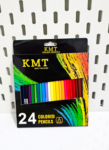 مداد رنگی ۲۴ رنگ برند kmt