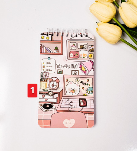 تودولیست جلد مقوایی ۱۰۰ برگ برند آبرنگ طرح حیوانات