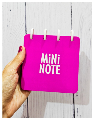 دفترچه دکمه ای جلد مقوایی برند آبرنگ ۱۰۰ برگ رنگ سرخابی