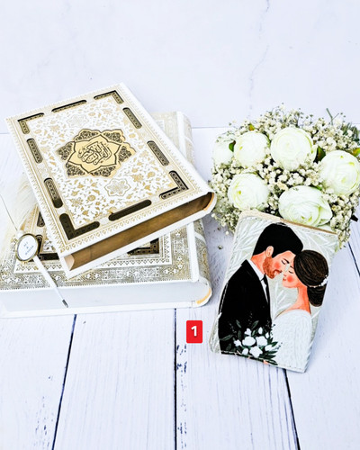 جلد شناسنامه و پاسپورت چرمی طرح عروس داماد