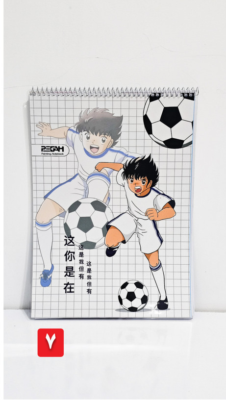 دفتر نقاشی جلد طلقی برند پگاه ۴۰ برگ طرح فوتبالیست ها