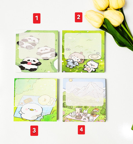 نوت پد فانتزی ۱۰۰ برگ طیف سبز