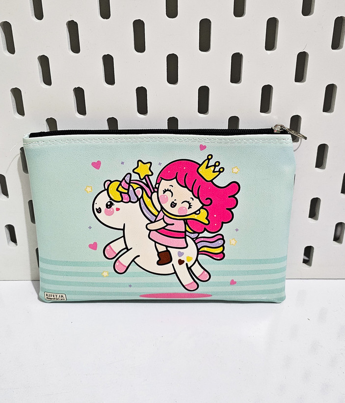 کاور چرمی فانتزی a5 طرح دختر ابی