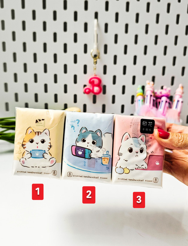 دستمال کاغذی طرحدار فانتزی پیشی