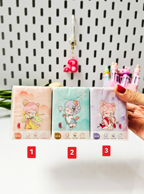 دستمال کاغذی طرحدار فانتزی دختر