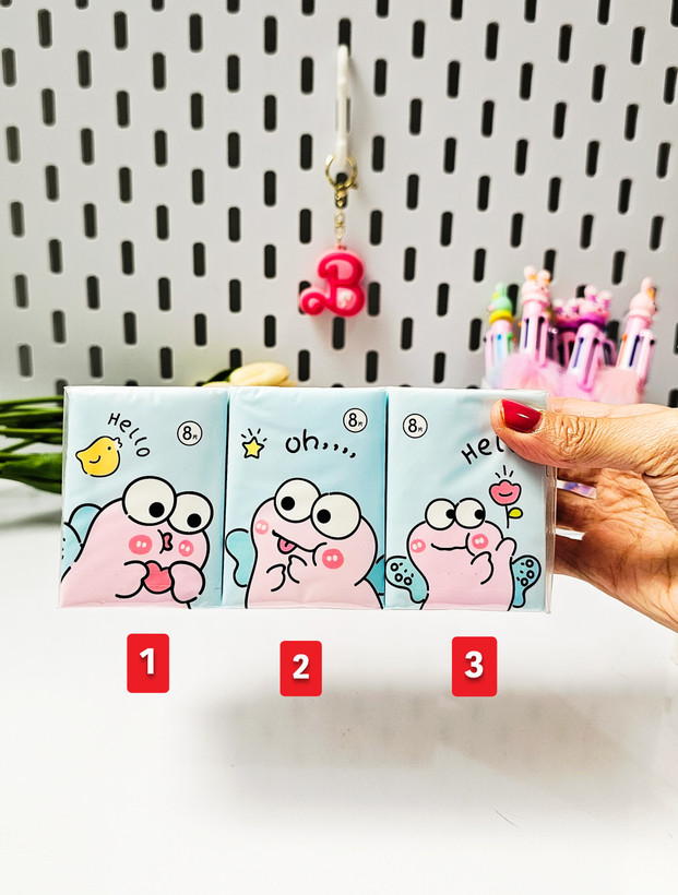 دستمال کاغذی جیبی فانتزی حیوان تپل