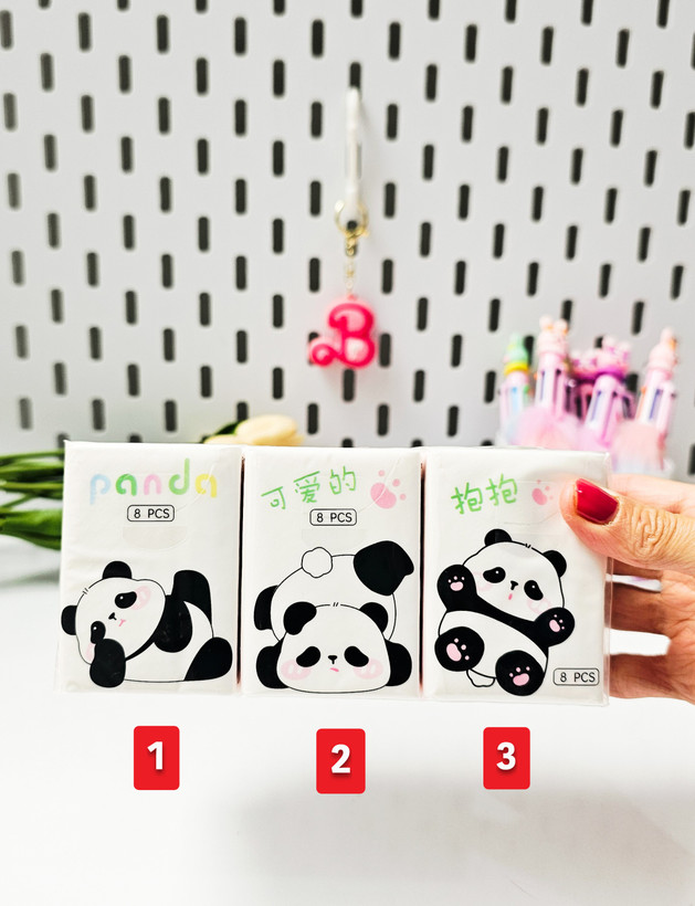 دستمال کاغذی جیبی فانتزی پاندا