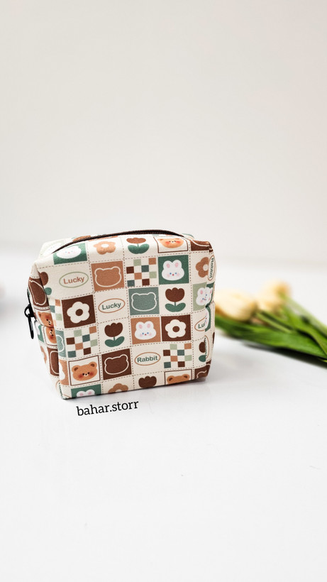 کیف پد بهداشتی خرس قهوه ای